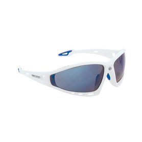 Brýle FORCE PRO bílé, modrá laser skla